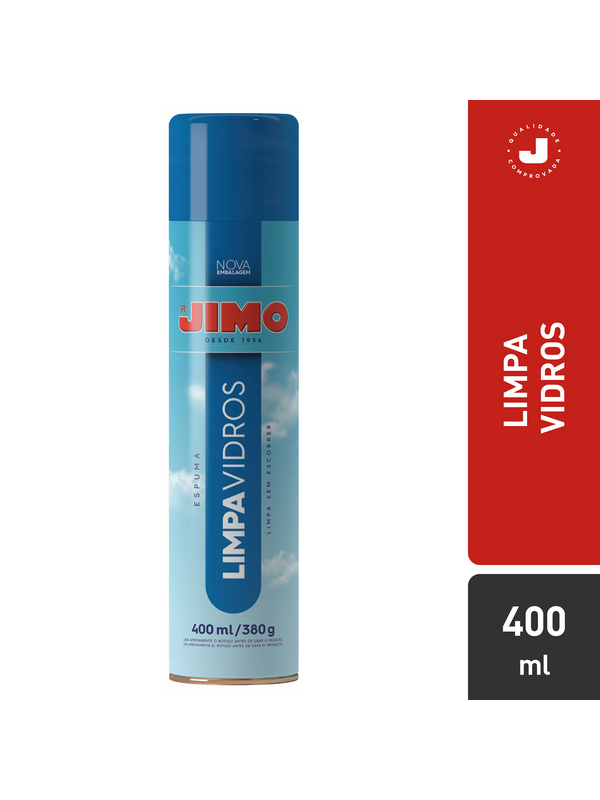 JIMO LIMPA-VIDROS AERO 400 ML * CX.12 - Lote: 105053