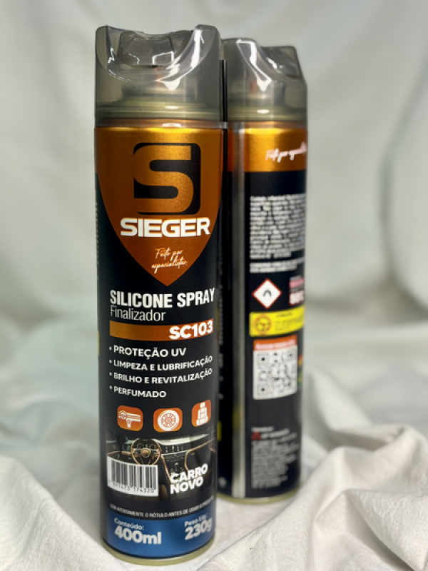 SILICONE SPRAY SC103 CARRO NOVO 400ML SIEGER   .
