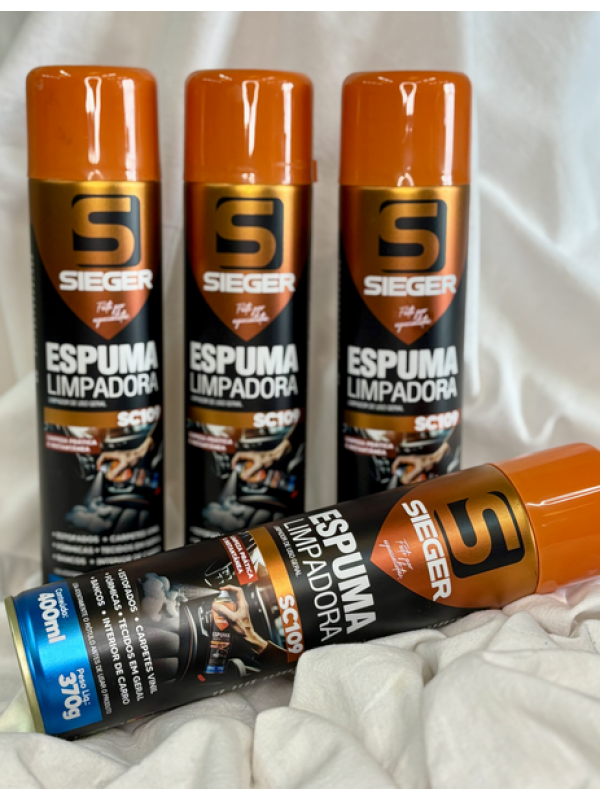 ESPUMA LIMPADORA SC109 SIEGER 400ML/370G       .
